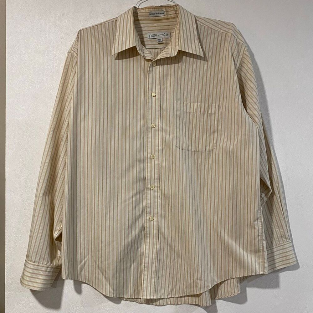 Joseph & Feiss Men’s XL Non-Iron Striped Dress Shirt | Long Sleeve Button-Up